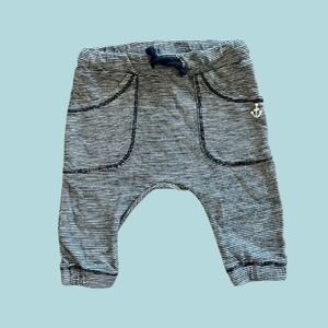 H&M Striped Navy and White Joggers